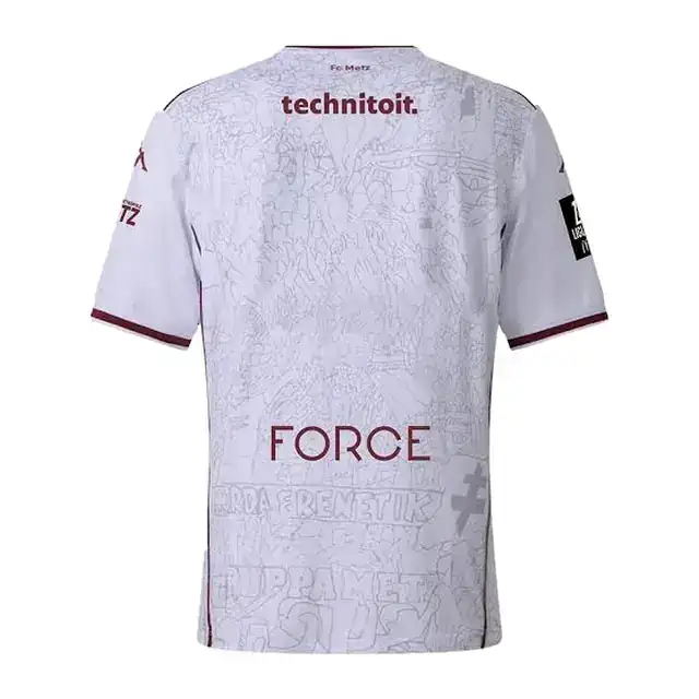 Camiseta Metz segunda equipación 2026/27 (espalda)